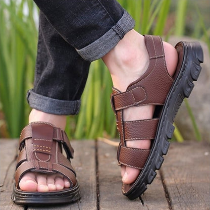 Men's Summer Adjustable Strap Beach Shoes Open Toe Walking Casual Sandal