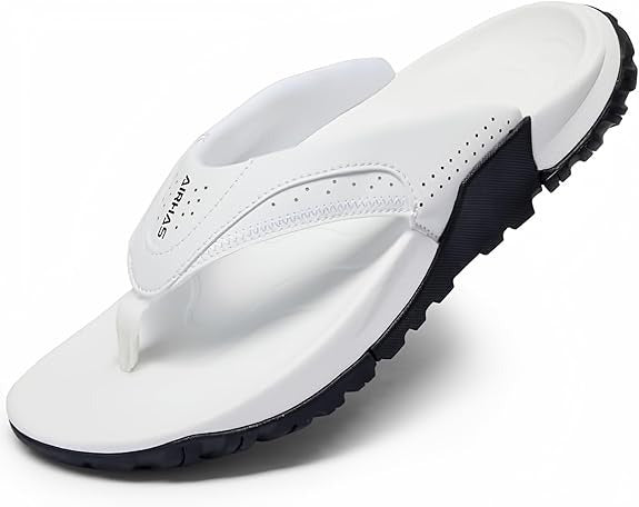 Arch Support Walking Flip Flops Non Slip Summer Beach Sandals Durable Comfort Outdoor Thong Sandals For Men