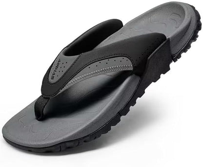 Arch Support Walking Flip Flops Non Slip Summer Beach Sandals Durable Comfort Outdoor Thong Sandals For Men