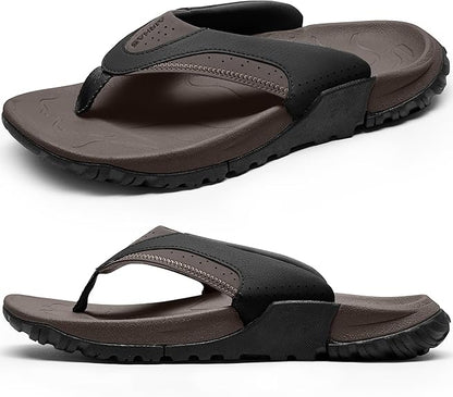 Arch Support Walking Flip Flops Non Slip Summer Beach Sandals Durable Comfort Outdoor Thong Sandals For Men