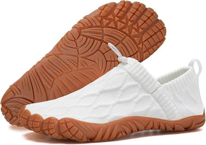Unisex Slip On Barefoot Knitted Water Shoes Minimalist Comfortable Walking Shoes Beach Outdoor Running Sneakers