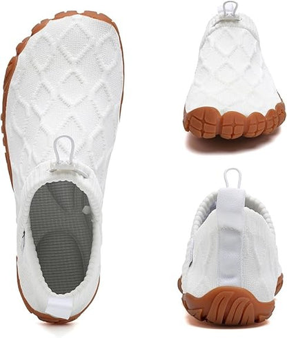 Unisex Slip On Barefoot Knitted Water Shoes Minimalist Comfortable Walking Shoes Beach Outdoor Running Sneakers