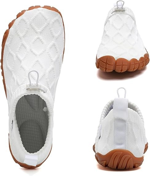Unisex Slip On Barefoot Knitted Water Shoes Minimalist Comfortable Walking Shoes Beach Outdoor Running Sneakers