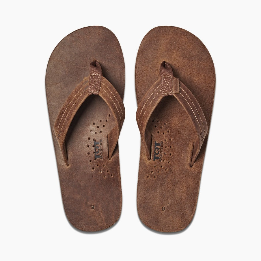 Men's Full Grain Leather Flip Flops