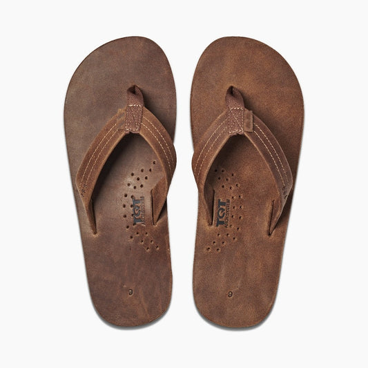 Men's Full Grain Leather Flip Flops