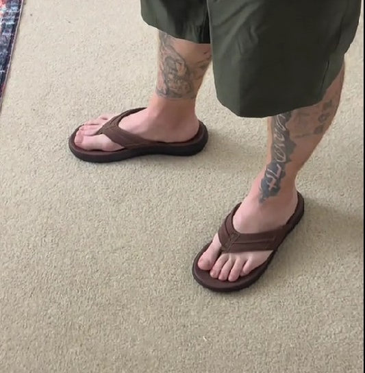Casual Stylish Brown Beach Flip Flops