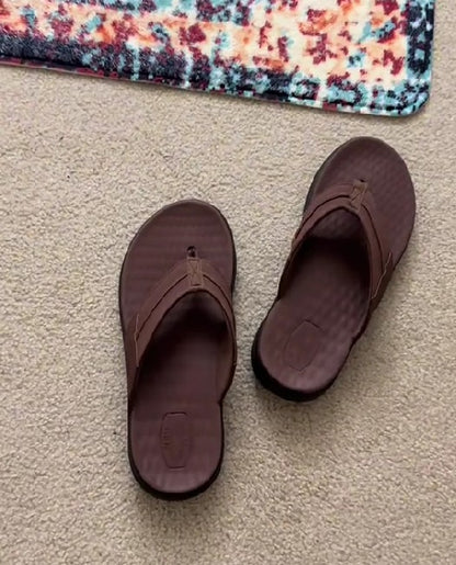 Casual Stylish Brown Beach Flip Flops