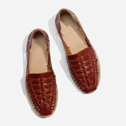 Handwoven & Waterproof Leather Men's Huarache Sandals