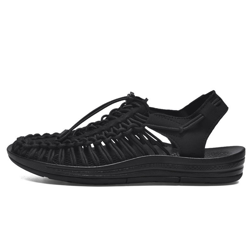 Men's Casual Beach Braided Sandals Outdoor River Tracing Shoes