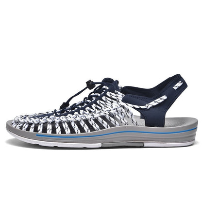 Men's Casual Beach Braided Sandals Outdoor River Tracing Shoes