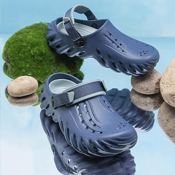 Men's Fashion Casual Clogs Thick Sole Non-Slip Comfortable EVA Foam Round Toe Beach Sandals