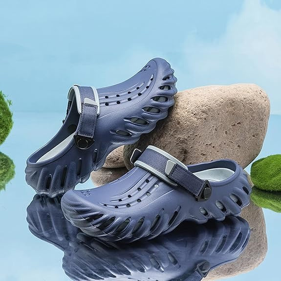 Men's Fashion Casual Clogs Thick Sole Non-Slip Comfortable EVA Foam Round Toe Beach Sandals