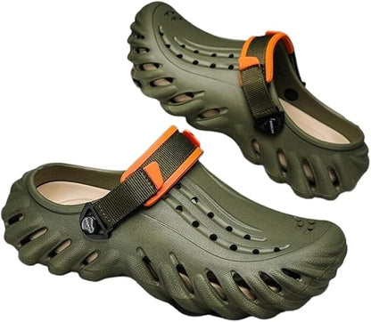 Men's Fashion Casual Clogs Thick Sole Non-Slip Comfortable EVA Foam Round Toe Beach Sandals