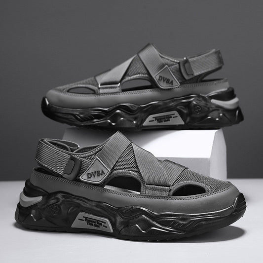 Men's Summer Thick-soled Non-slip Breathable Mesh Beach Sandals