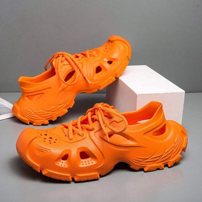 Summer Breathable Soft Elastic Outer Wear Thick-soled Beach Creek Shoes