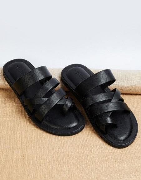 Men Comfort Cross Slip-On Roman Sandals