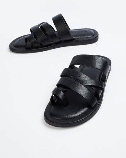 Men Comfort Cross Slip-On Roman Sandals
