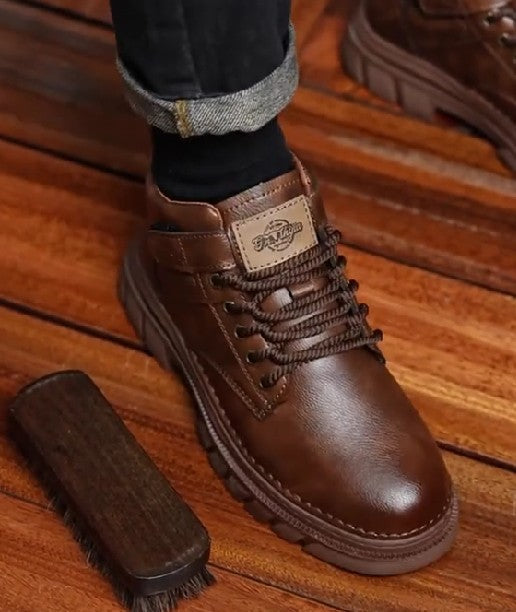 Casual Vintage British Style Boots For Men