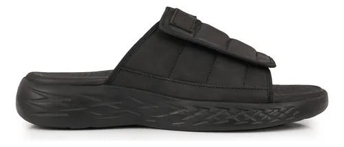 Men's Comfort Faux Leather Sandals With Velcro