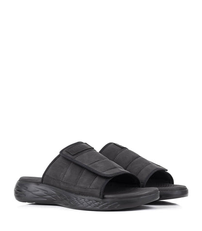 Men's Comfort Faux Leather Sandals With Velcro
