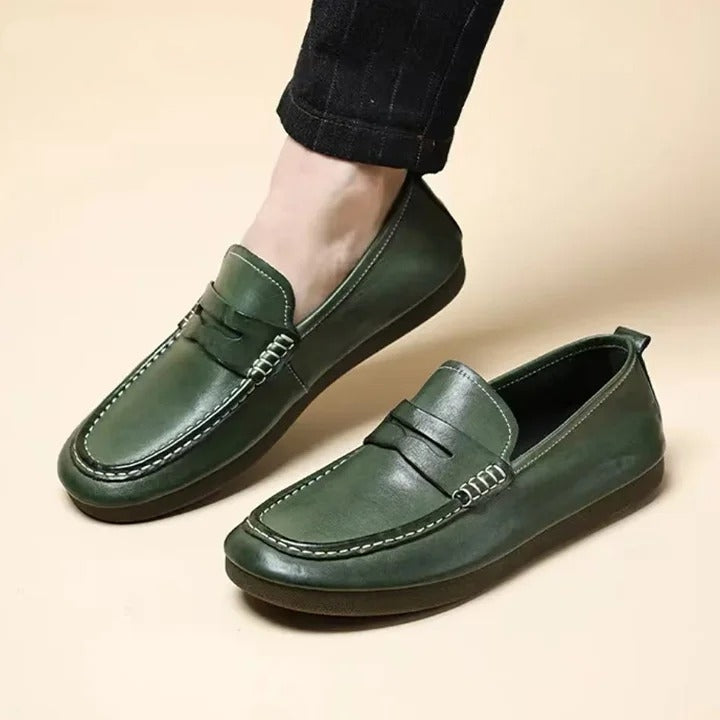 Versatile Loafers Simple Casual Leather Shoes