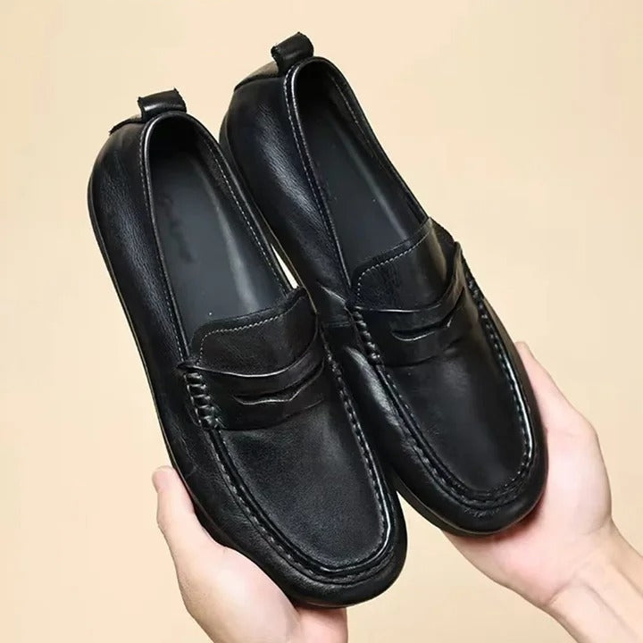 Versatile Loafers Simple Casual Leather Shoes