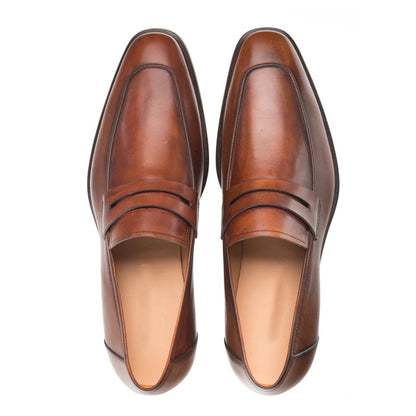 Classic Leather Slip-on Loafers