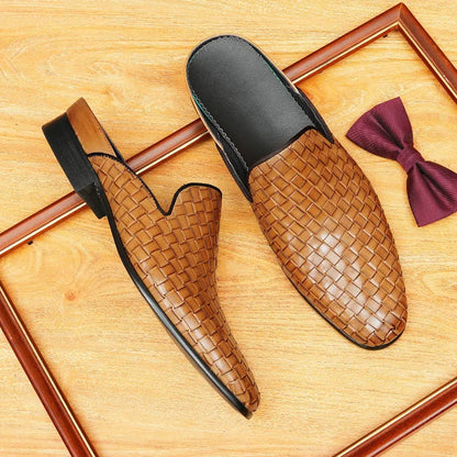 Men's Mules Full-grain Leather Comfortable Slip Resistant Loafer