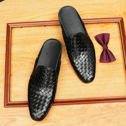 Men's Mules Full-grain Leather Comfortable Slip Resistant Loafer