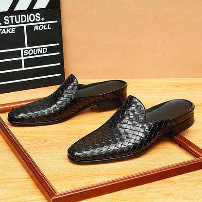 Men's Mules Full-grain Leather Comfortable Slip Resistant Loafer