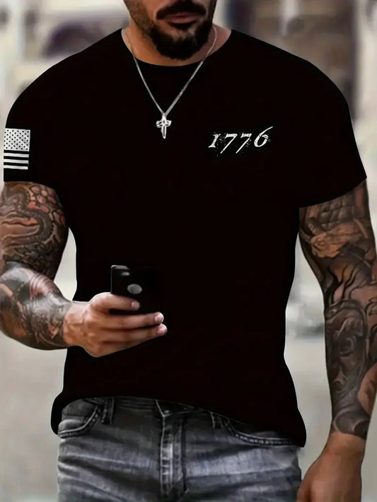 1776 American Flag USA Patriotic T Shirt