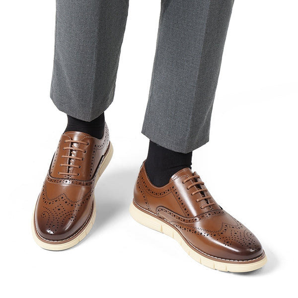 Men's Formal Carved Sneakers Casual Oxford Shoes