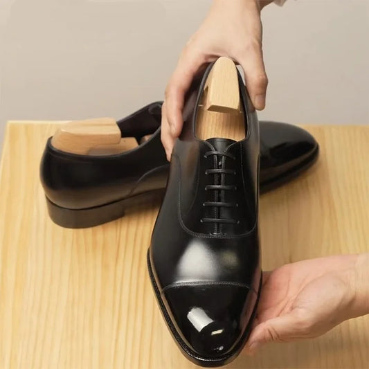 Calf-Skin Dress Shoes/Oxford Shoes For Men