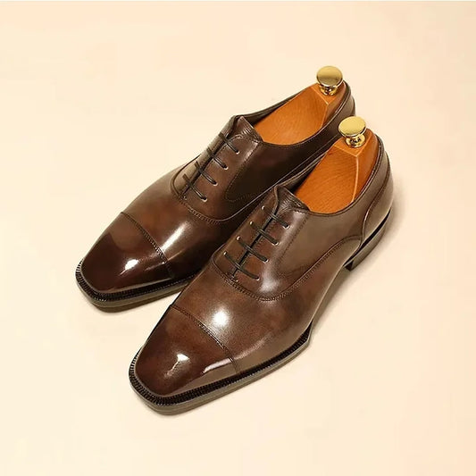 Italian Calf-Skin Dress Shoes/Oxford Shoes For Men