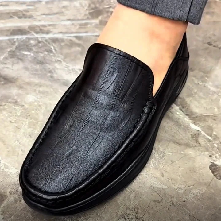 Leisure Breathable Versatile Cowhide Business Loafers