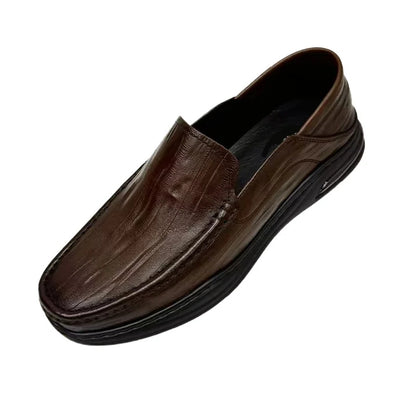 Leisure Breathable Versatile Cowhide Business Loafers