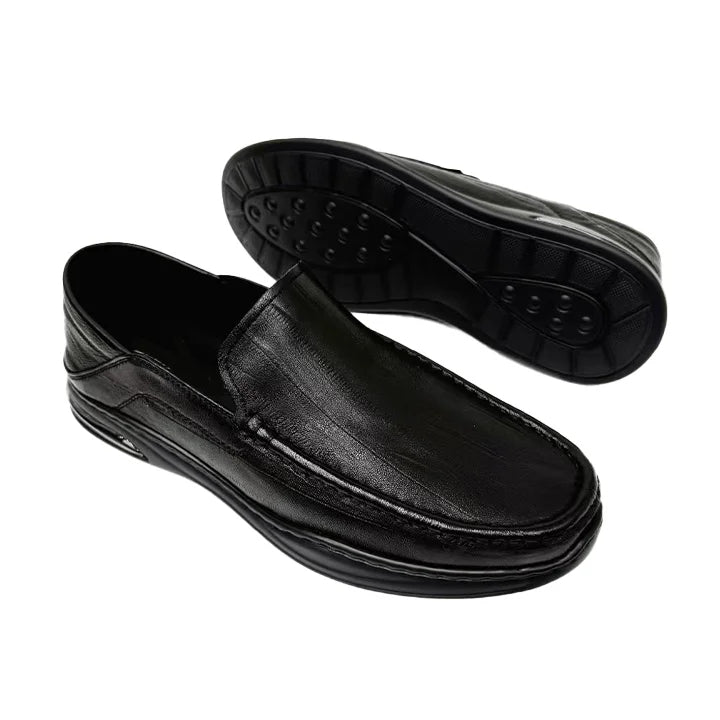 Leisure Breathable Versatile Cowhide Business Loafers