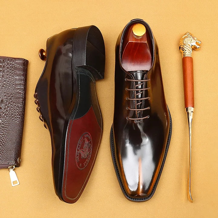 British Style Patent Leather Oxfod Shoes