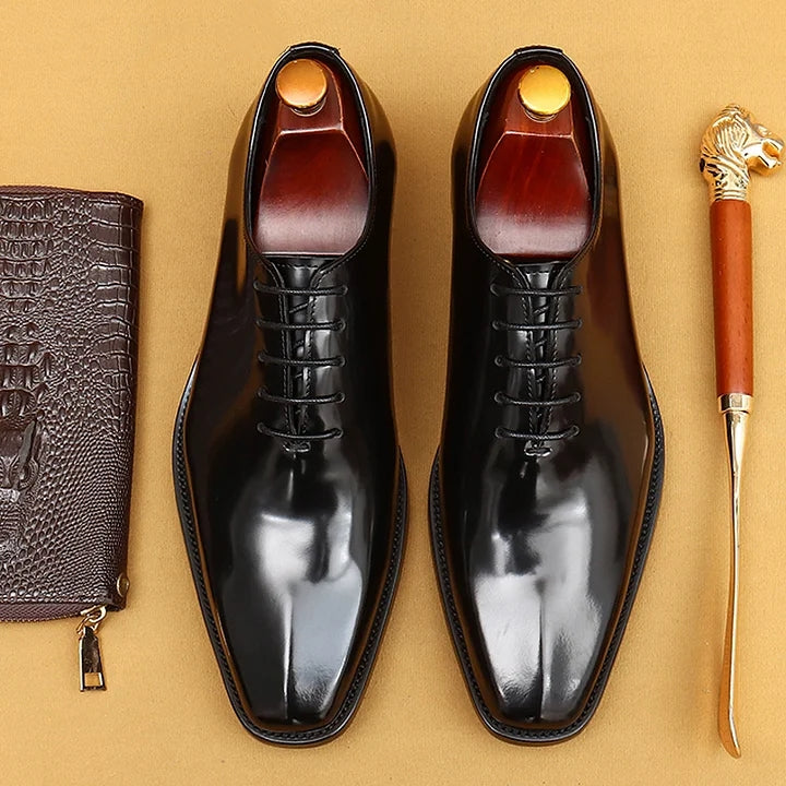 British Style Patent Leather Oxfod Shoes
