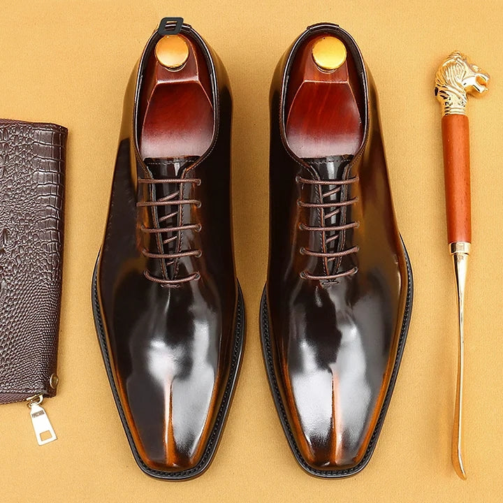 British Style Patent Leather Oxfod Shoes