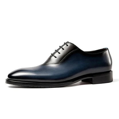 British Lace-up Breathable Pointed Toe Formal Business Leather Shoes