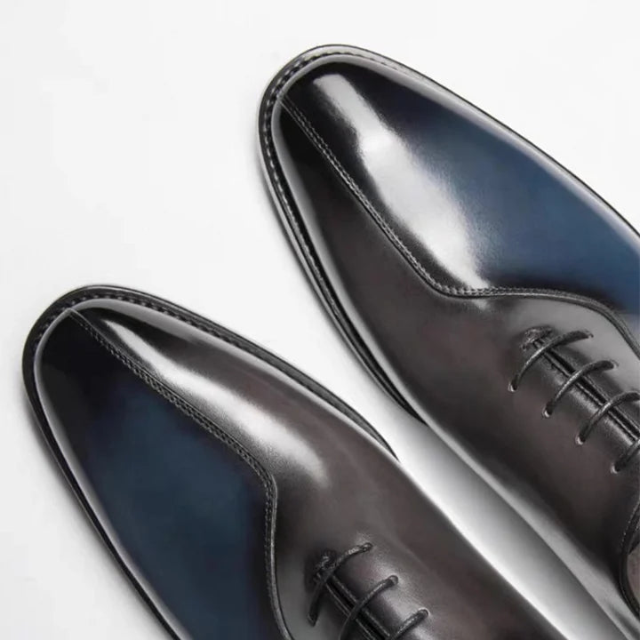 British Lace-up Breathable Pointed Toe Formal Business Leather Shoes