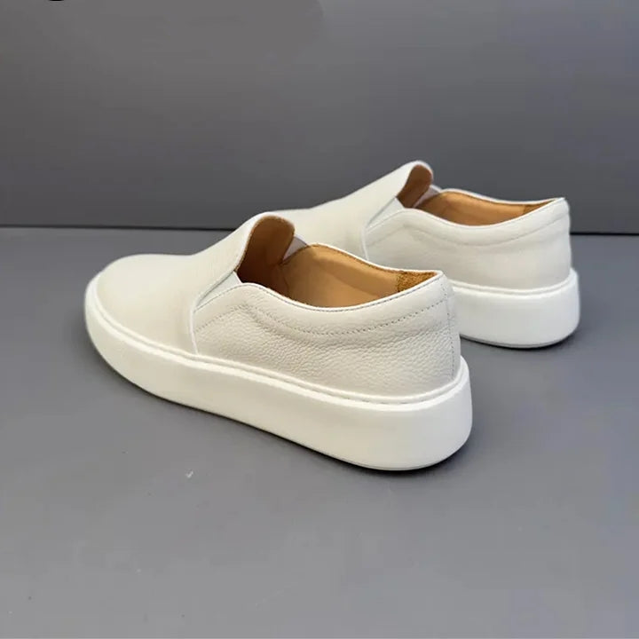 Handemade Retro Genuine Leather Breathable Soft Leather Casual Men's Sneakers