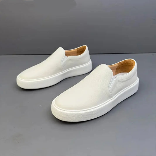 Handemade Retro Genuine Leather Breathable Soft Leather Casual Men's Sneakers