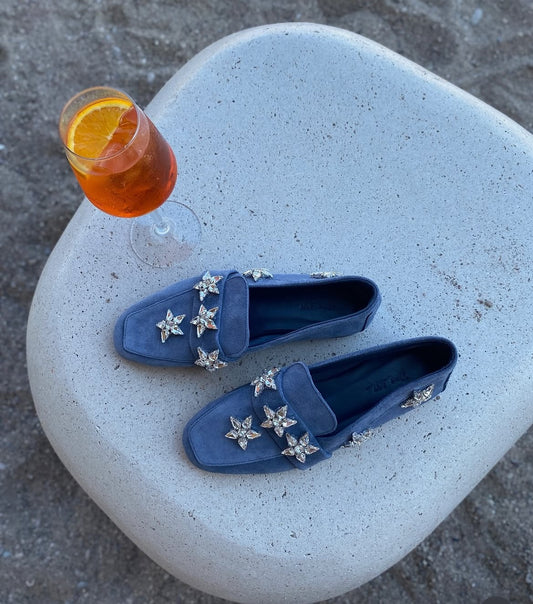 Star Rhinestone Loafers