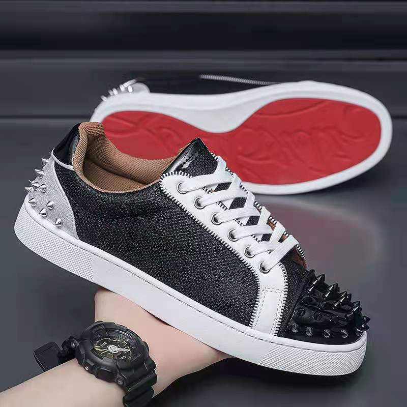 Trendy Red-soled Rivet Shoes