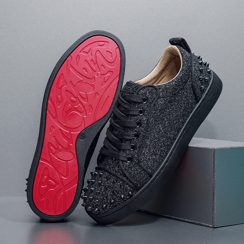 Trendy Red-soled Rivet Shoes