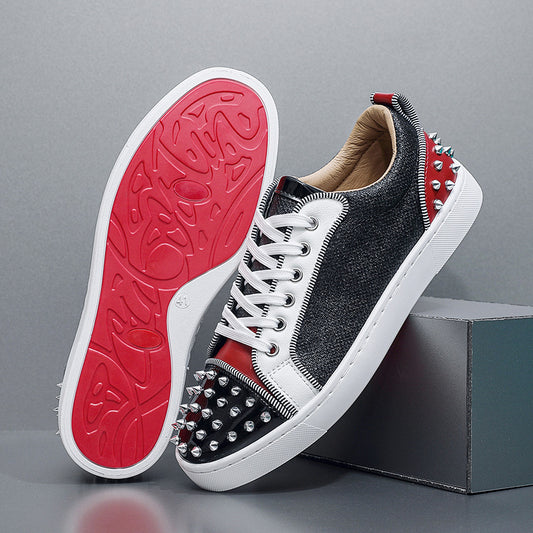 Trendy Red-soled Rivet Shoes