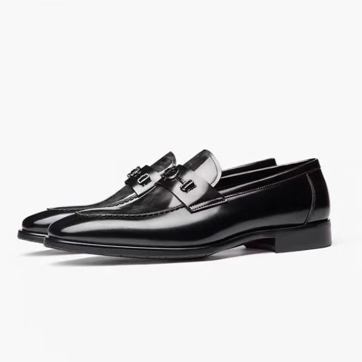 Fashion Casual Breathable Business Leather Shoes Mirror Loafer