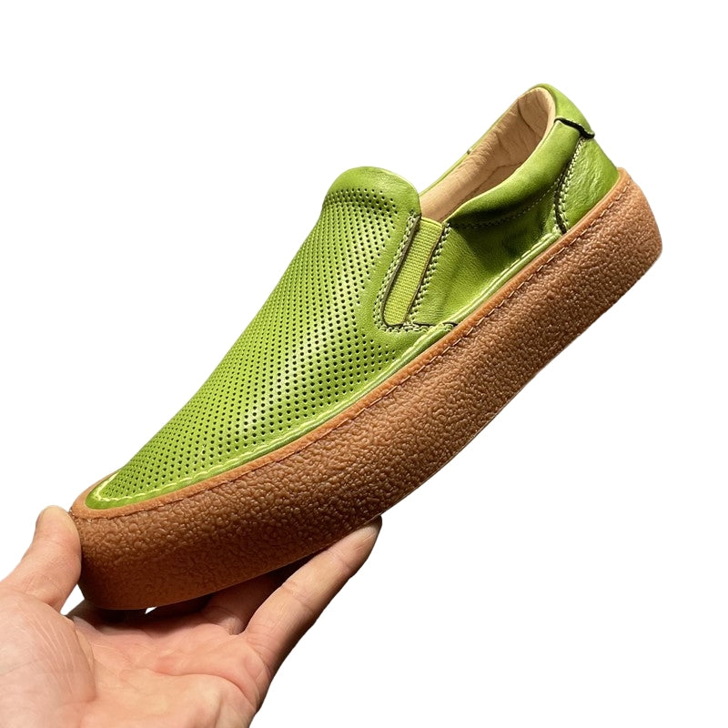 Handmade Retro Simple Style Casual Sneakers